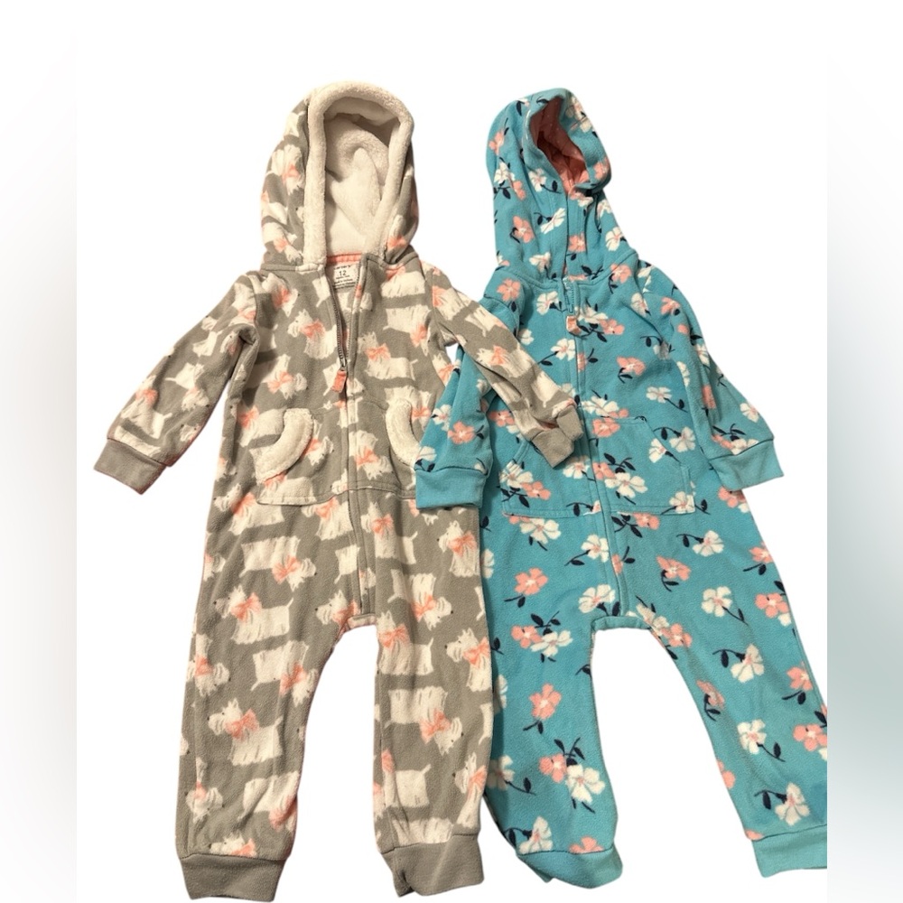 Baby winter hooded jumpsuit